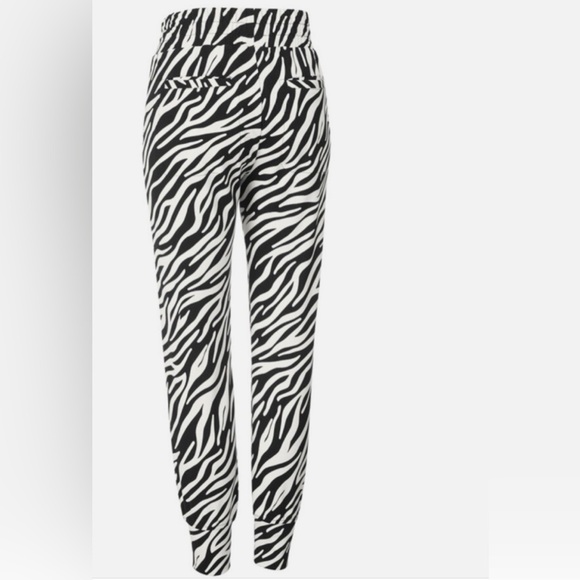 Anthropologie Cabi ATC Zebra‎ Jogger #5868 Black & White Women’s Medium - Picture 3 of 10